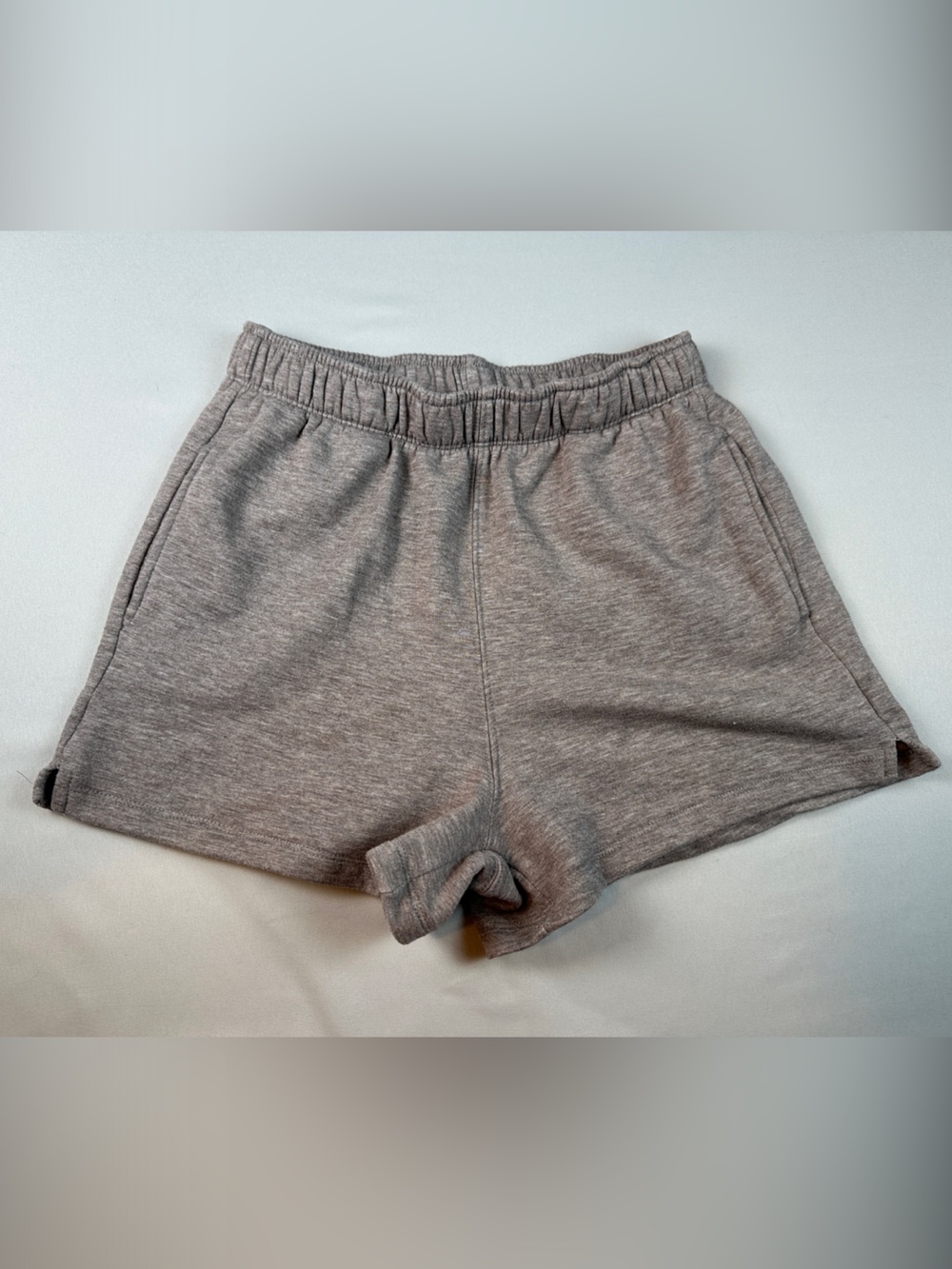 Danskin Lounge Shorts Brown Heather Gray Athletic